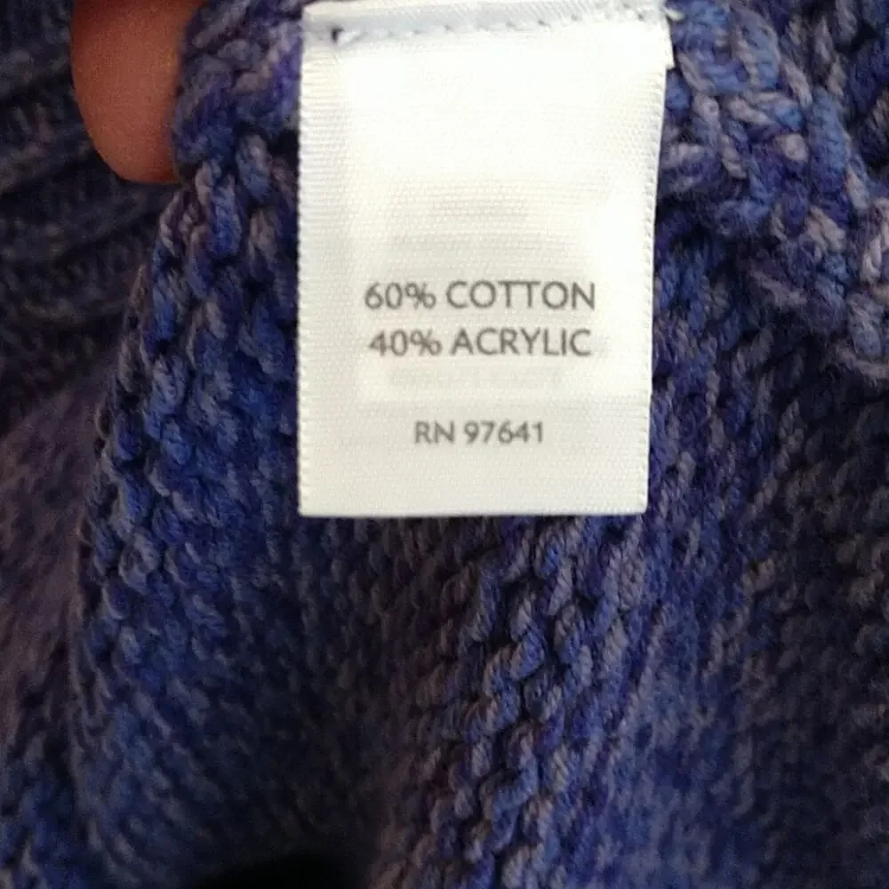 J. Jill Heavy Purple Cardigan with Button Detail size Medium